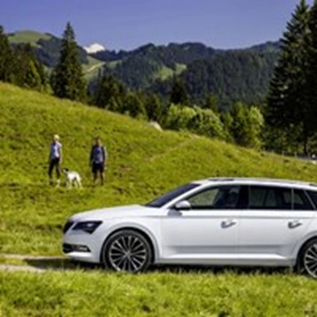 2015 Skoda Superb Estate Side View