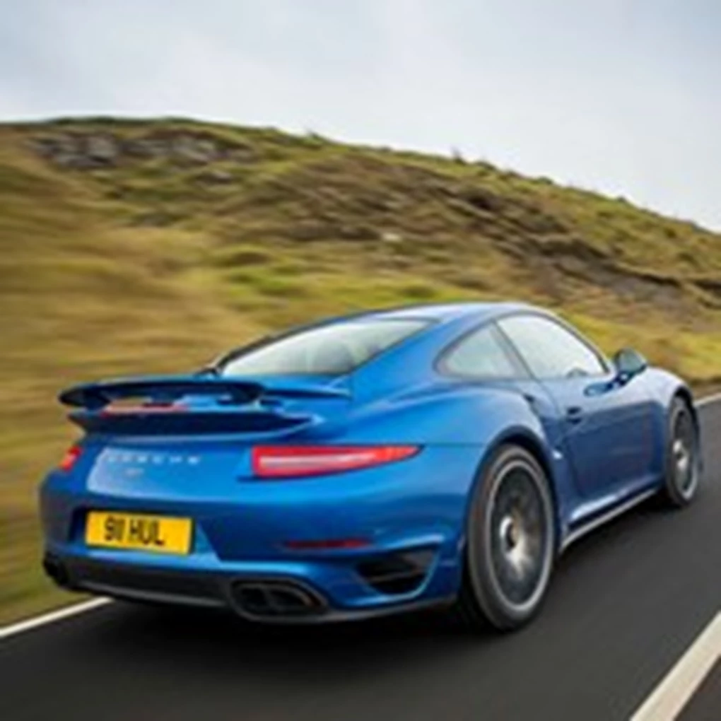 Porsche 911 Coupe On Road