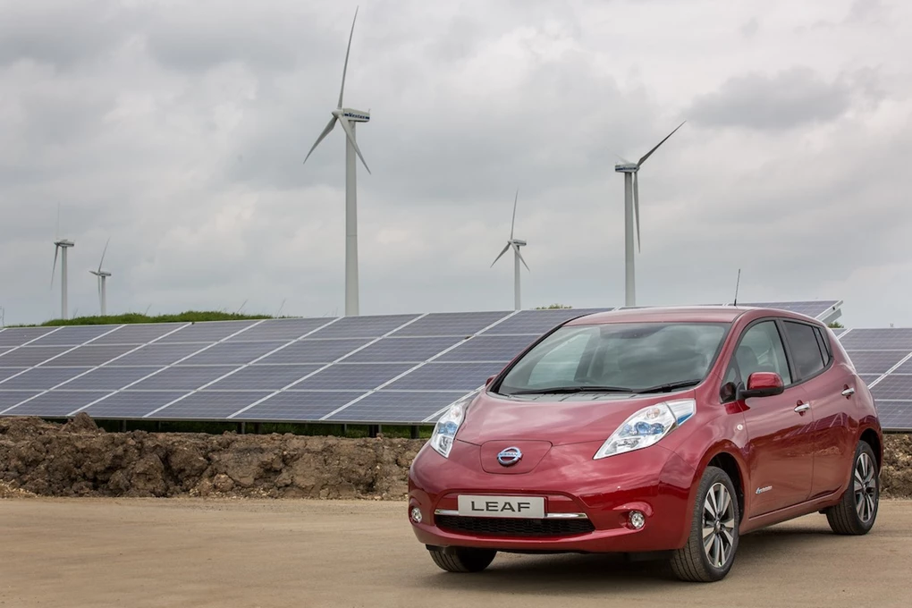 Nissan Leaf hatchback plug-in electric vehicle